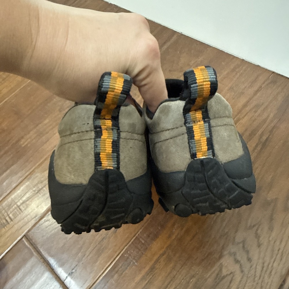 Merrell Slip On Hiking Shoes Women 6.5 Tan Jungle Moc Suede Outdoor J60788 Trail - Picture 3 of 11